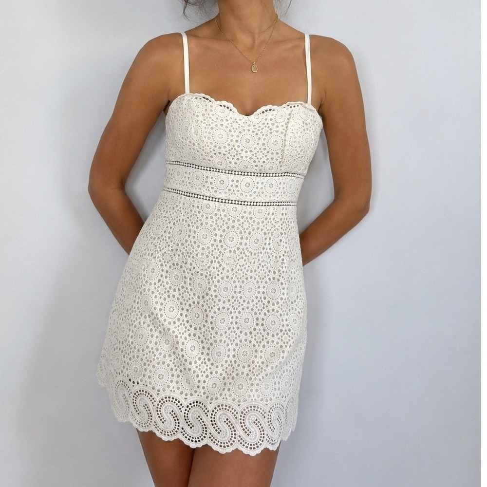 Lilly Pulitzer Jaida Dress White NWT 6 Bridal Shower Mini Short Graduation Dress